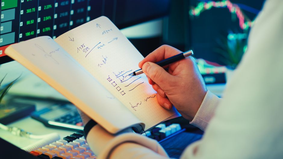 A broker evaluates market depth as new equity supply meets investor demand.